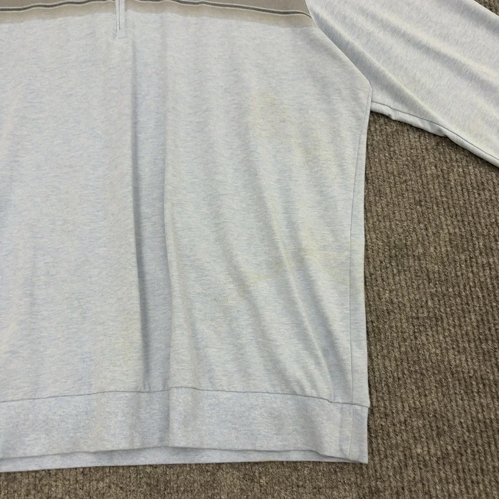 Travis Mathew Pullover Mens XXL Blue Quarter Zip Mock Neck Golf Casual